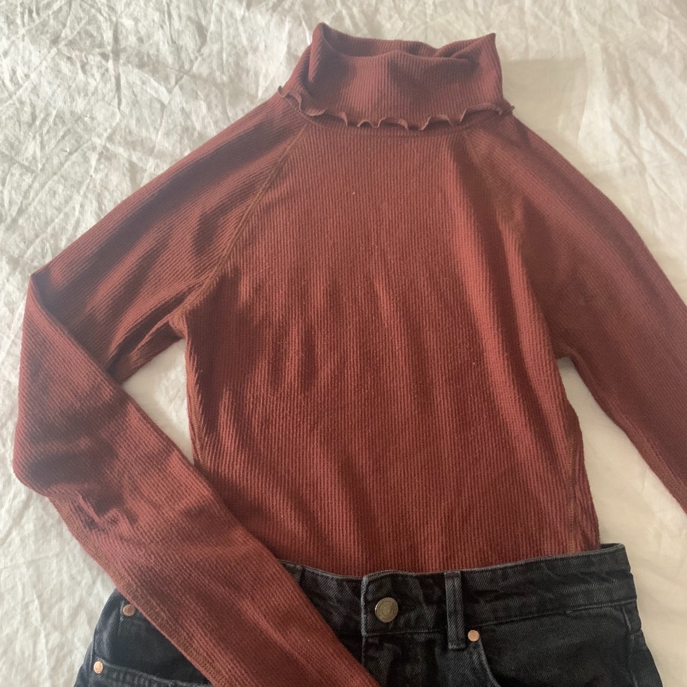 Urban Outfitters Red Turtleneck